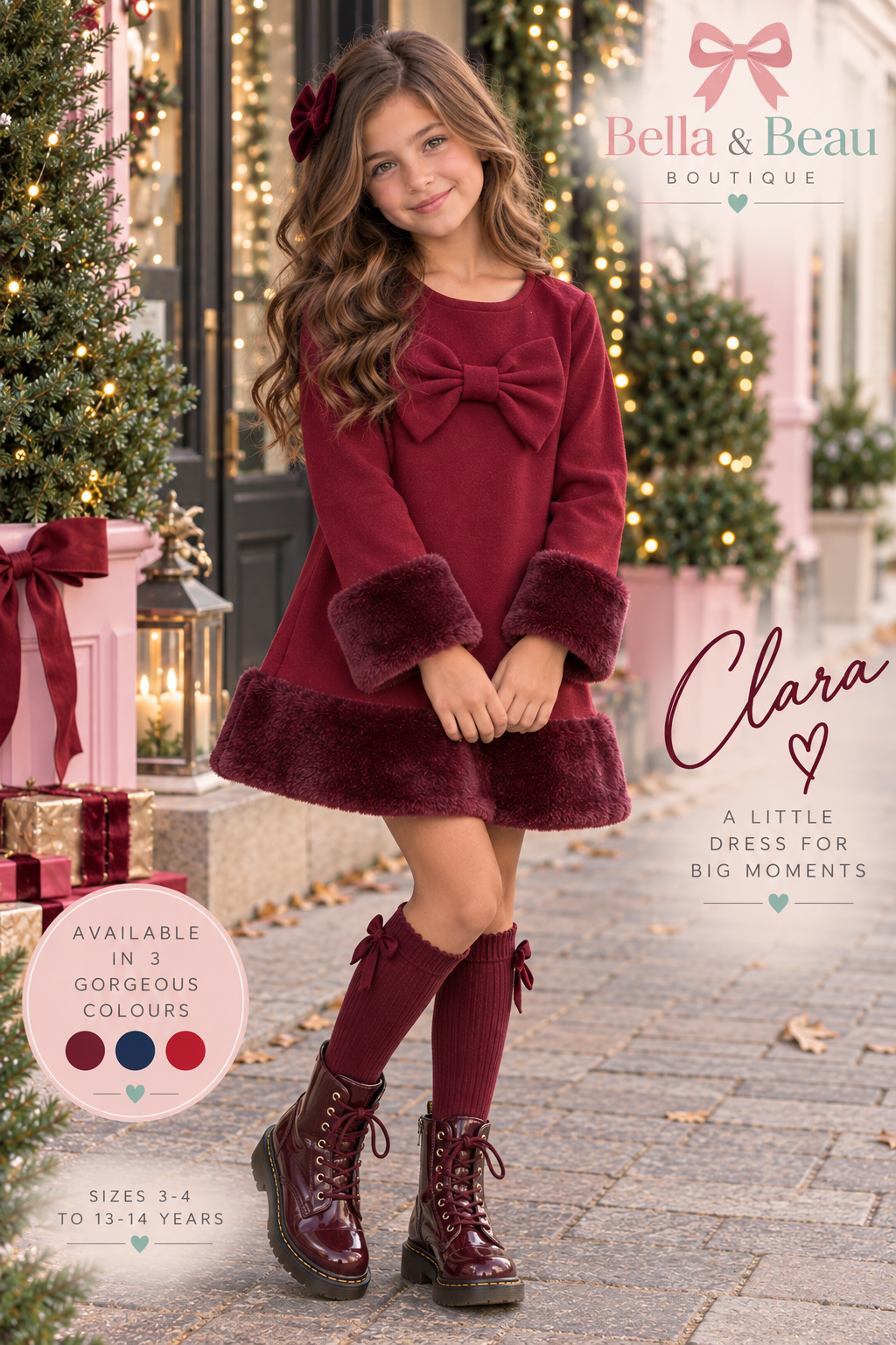 Clara - Burgandy