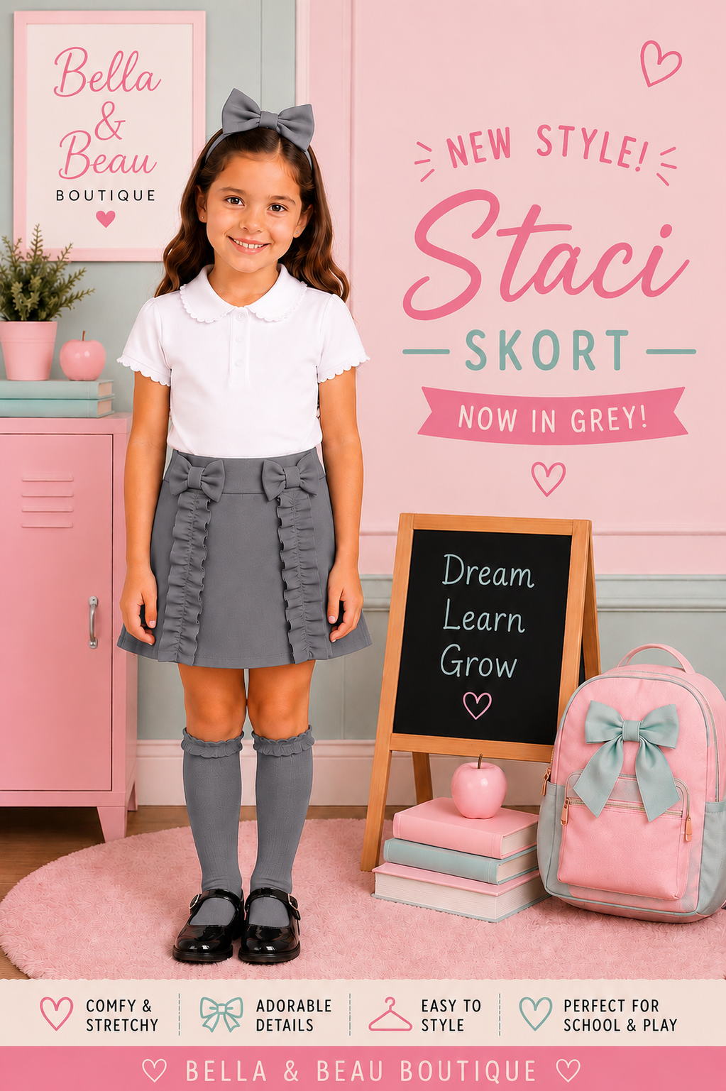 Staci Skort - Grey