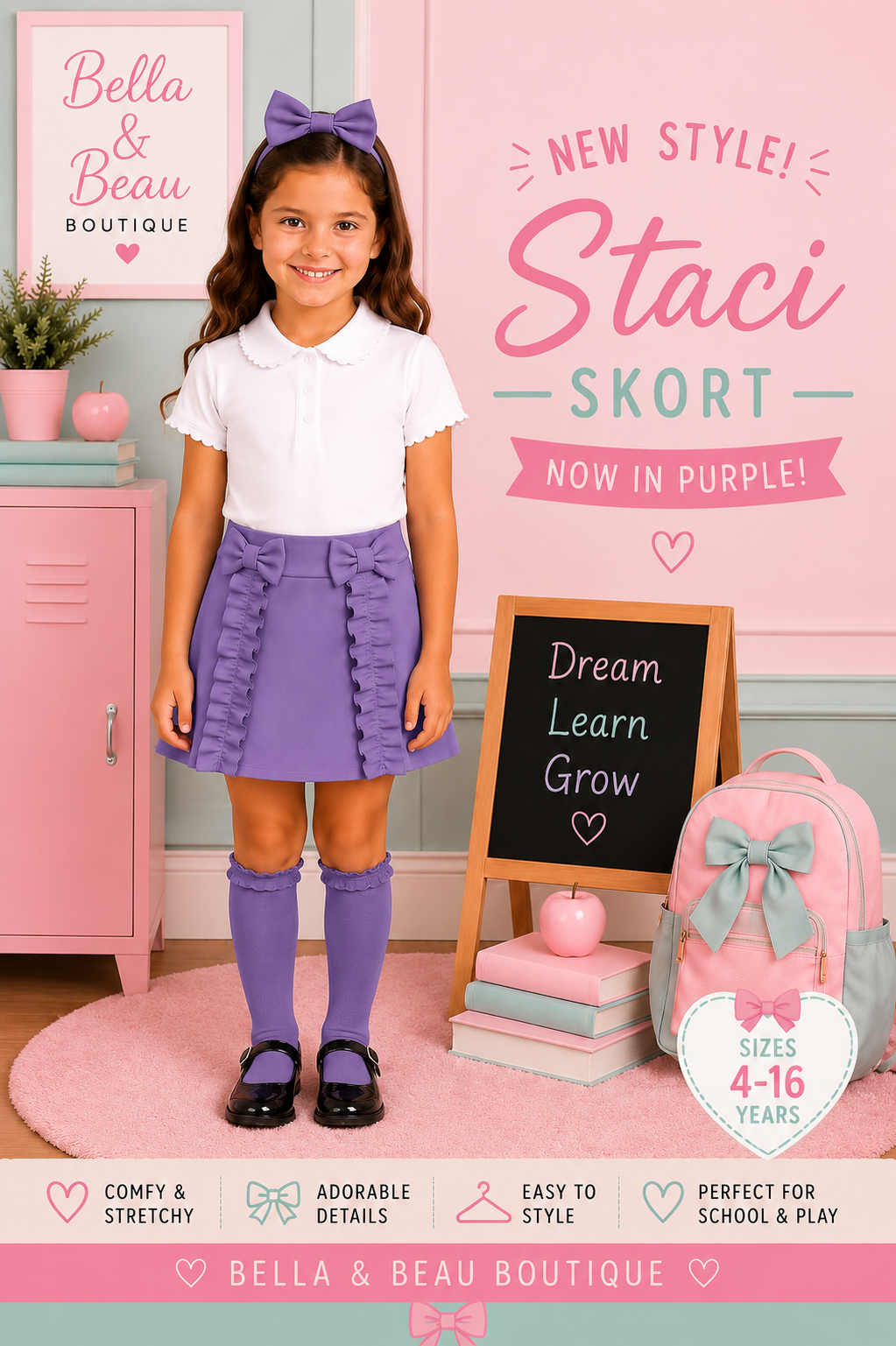 Staci Skort - Purple